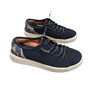 Hey Dude Youth 4‎ Lace Up Sneakers Black Cactus Casual Comfort Shoes Desert
